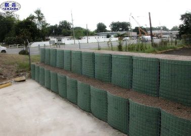 5 मिमी बाढ़ नियंत्रण रक्षात्मक बाधा अवरोधक दीवार Q195 कम कार्बन तार सामग्री को बनाए रखना