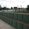 सुरक्षा के रूप में जस्ती हेस्को बैस्टियन गेबियन जाल का उपयोग दीवार बाधाओं को बनाए रखने के लिए किया जाता है