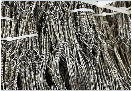 एमज़ेडपी कम दृश्यता वाला तार बाधा 0.5-0.9 मिमी टैंक रक्षा जाल 3