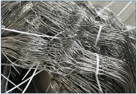 एमज़ेडपी कम दृश्यता वाला तार बाधा 0.5-0.9 मिमी टैंक रक्षा जाल 4