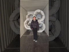 रेजर कांटेदार तार कंटेनर में शिप किया