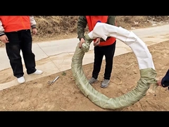 रेजर कांटेदार तार के उत्पाद के फैलने के प्रभाव का प्रदर्शन