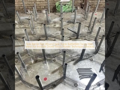 टैंक बाधा जाल घाव टैंक ट्रैक युद्धक्षेत्र अदृश्य ड्रोन बाड़ बुना तकनीक बाधा के लिए ट्विन तार जाल