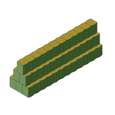 विरोधी जंग बाढ़ नियंत्रण वेल्डेड Hesco बाधा Gabion बॉक्स के लिए रक्षात्मक बाधा समर्थन दीवार