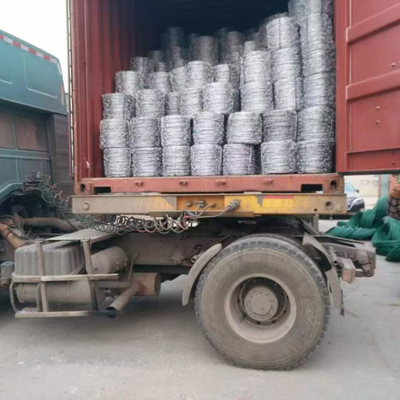 गर्म डुबोया जस्ती सुरक्षा काटे तार जाल के लिए खेत सुरक्षा बाड़
