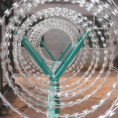 Factory Supply Razor Barbed Wire Roll Sharp Concertina Blade Wire Anti Theft Security Fencing Wire Mesh