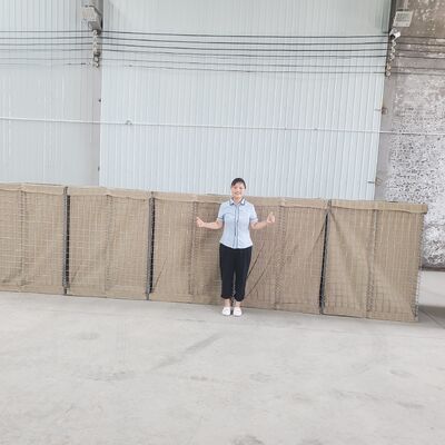 Defensive Barrier Hesco Style Steel Mesh Wall For Blast Protection And Military Fortification