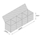 स्टोन पिंजरे हेक्सागोनल पीवीसी लेपित गेबियन बॉक्स रेनो गद्दे 2x1x0.5