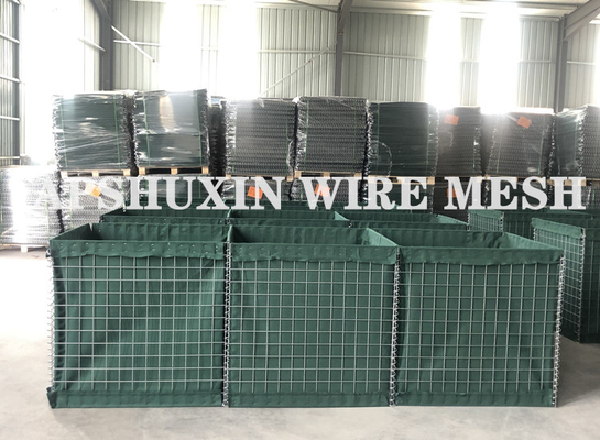 स्टेनलेस स्टील सैन्य रेत की दीवार हेसको बैरियर एंटी धमाका 1.37m 2.21m