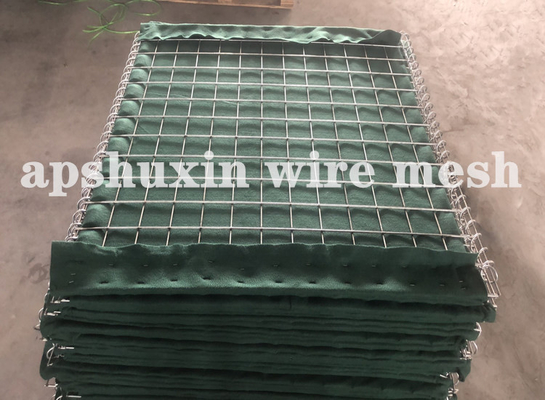 दुर्ग बाढ़ नियंत्रण Hesco Bastion बैरियर 0.61m 1.06m 1.52m चौड़ाई