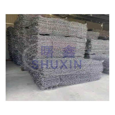 आयरन वायर मेश रेनो गद्दे गेबियन बॉक्स रिटेनिंग वॉल Q195 Q235 बुनें
