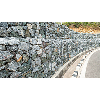 100mmx120mm आयरन मेष 3 डी गेबियन बॉक्स पत्थर के लिए उद्यान गर्म डुबोया जस्ती गेबियन मेष