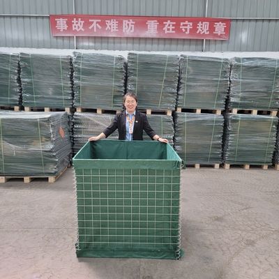 चीनी विरोधी संक्षारण रेत दीवार गढ़ रक्षात्मक बाधा विस्फोट दीवार उच्च शक्ति सुरक्षा जस्ती विस्फोट प्रूफ दीवार Hesco बाधा कीमत