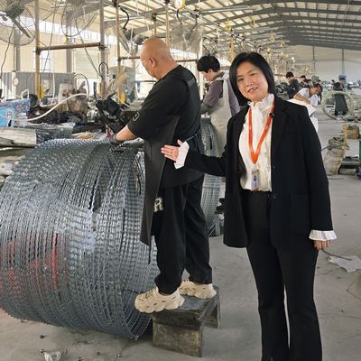 यूक्रेन गर्म डुबोया जस्ती बीटीओ-16 कांटेदार ब्लेड रेजर वायर सुरक्षा बाड़