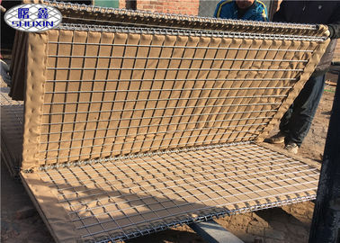 जियोटेक्स्टाइल जस्ती स्टील वायर के साथ रेत भरने गेबियन बाढ़ बाधाएं