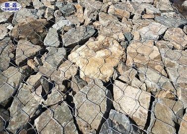 गर्म डुबकी जस्ती गेबियन दीवार पिंजरे, वेल्डेड तार गेबियन बास्केट