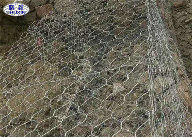 पुल संरक्षण मौसम सबूत के लिए बुना तार मेष स्टोन बनाए रखने की दीवार