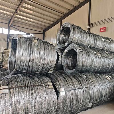 हॉट-डिप गैल्वनाइज्ड ब्लेड कांटेदार तार रेजर कांटेदार तार फार्म सुरक्षा एंटी क्लाइंबिंग