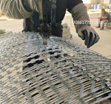 कारखाने सीधे आपूर्ति रेजर ब्लेड जेल सीमा खेत के लिए कांटेदार तार