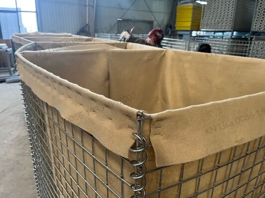 जस्ती रेत की दीवार वेल्डेड रक्षात्मक बाधा विस्फोट प्रूफ पिंजरे बाढ़ रक्षा गेबियन विस्फोट दीवार भू-तहस्त्र गढ़ बाधाएं