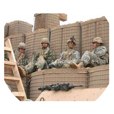 जस्ती Mil3 रेत दीवार बाधा बाढ़ के लिए विस्फोट दीवार Mil6 गैबियन वेल्डेड रक्षात्मक बाधाओं