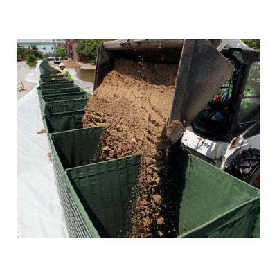 उच्च शक्ति वाली बाधा रेत के थैले रक्षात्मक बाधा गंदगी से भरी दीवार