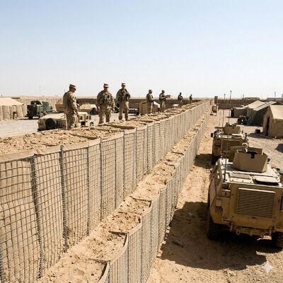 रक्षा रेत विस्फोट प्रूफ केज मूल्य सुरक्षा इको बैस्टियन बैरियर वेल्डेड गेबियन बॉक्स विस्फोट प्रूफ केज