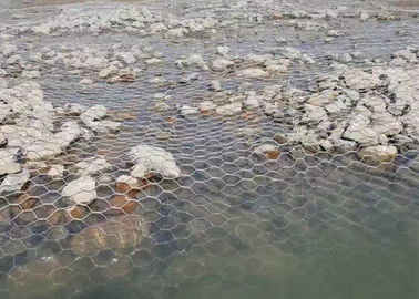 पीवीसी लेपित गेबियन बास्केट केज, 60 एक्स 80 मिमी स्टील गेबियन वॉल बास्केट