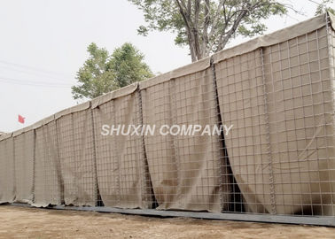 3''x 3 '' स्टैंडर्ड साइट सिक्योरिटी के लिए स्क्वायर होल शेप मिलिटरी HESCO बैरियर