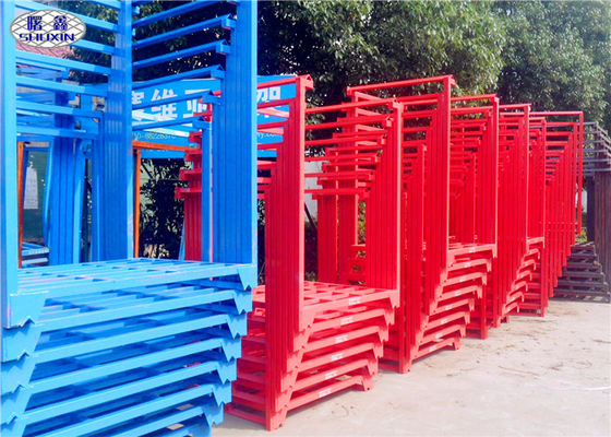 पाउडर लेपित स्टील ढेर रैक, गेहूं के लिए गोदाम Stackable फूस की रैक