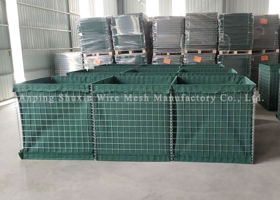 सैन्य रेत भरा भारी जस्ती रक्षात्मक बैरियर 50x50 मिमी