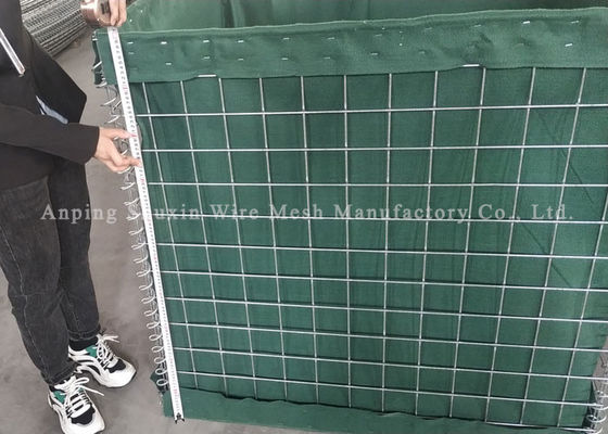 4.0 MM सैन्य रक्षात्मक हेस्को बाधाएं अरब धातु बाड़ के लिए रक्षात्मक गढ़ बाधाएं