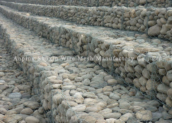 मानक हेक्सागोनल ललित मेष धातु गेबियन टोकरी