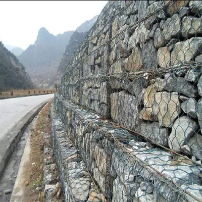 नदी विनियमन के लिए 3 * 1 * 1 मीटर स्टील गेबियन बास्केट हॉट जस्ती वायर मेष