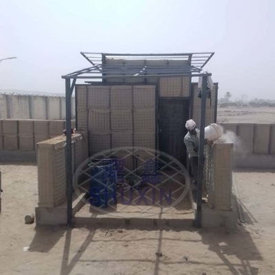 3 इंच Galfan लेपित सैन्य Hesco बाधाओं संरक्षण रक्षात्मक